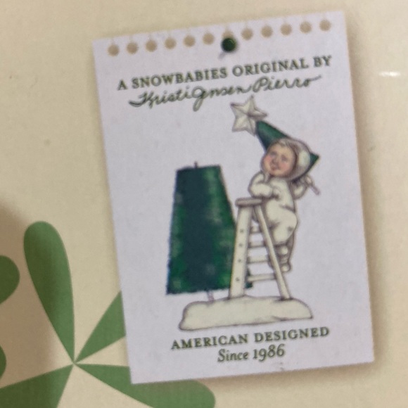 Department 56 Snow Babies “The Littlest Tree” Porcelain Figurine. New in box. - Picture 7 of 10